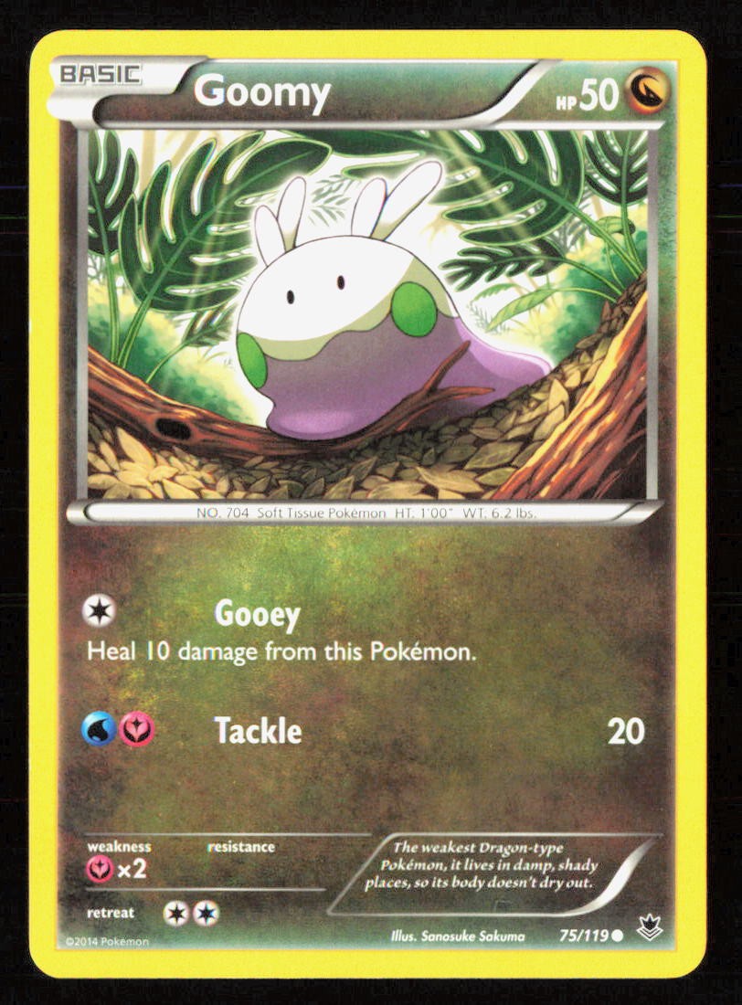 Goomy XY - Phantom Forces 75/119 Common 2014 Dragon Sanosuke Sakuma MP