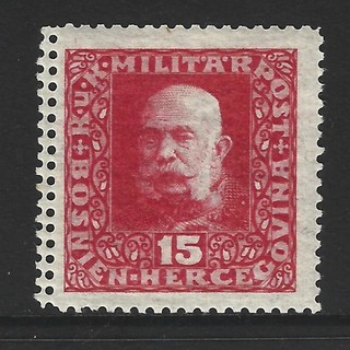 ÖSTERREICH BOSNIEN HERZEGOWINA 1916 Nr. 104 Doppelzähnung links PF / MNH