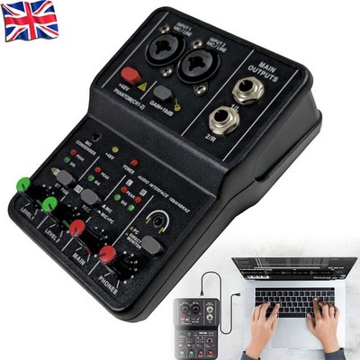 New Audio Interface Professional Recording Sound 16bit/48kHz USB F5B6 ...