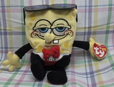 Ty Spongebob Squarepants Tuxedopants 8" Beanie Babies Retro 2004 New Dmg Tag