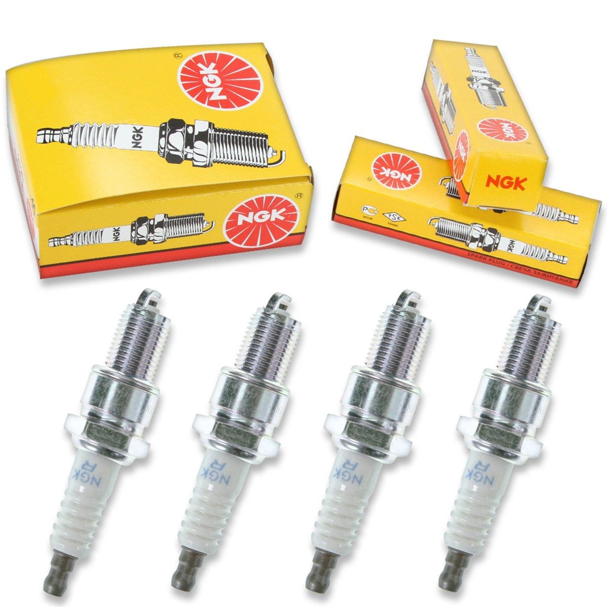 4pcs 01-02 American IronHorse Legend NGK Standard Spark Plugs 1820cc 111ci mi