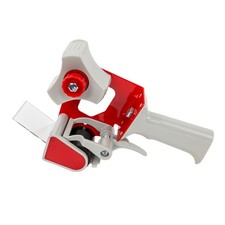 2" Handheld Carton Sealing Packing Tape Dispenser, Heavy Duty, Red Grey 2 Pieces