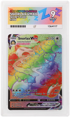 Snorlax VMAX graded ACE 9 for sale on eBay