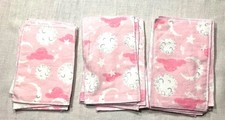 20 Cloth Wipes Baby Wipes 2 Ply Reusable Cloths Cleaning Cloths Pink