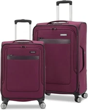 2-Piece Samsonite Ascella 3.0 Softside Expandable Luggage w/ Spinners Light Plum