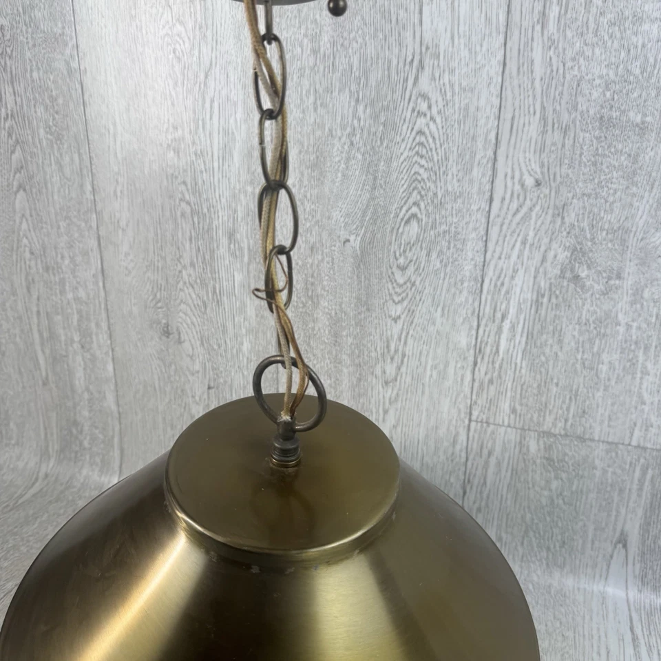 Luminária pendente de vidro bronze cobre Moe Light por volta de 1955 Thomas Industries Inc - Imagem 3 de 4