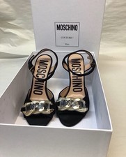 Moschino Milano Couture D957 open toe heel pumps Size 35 /4.5US READ
