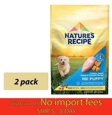  2 Pack Nature's Recipe Grain Free Puppy Dog Food Chicken 12lb... wa 