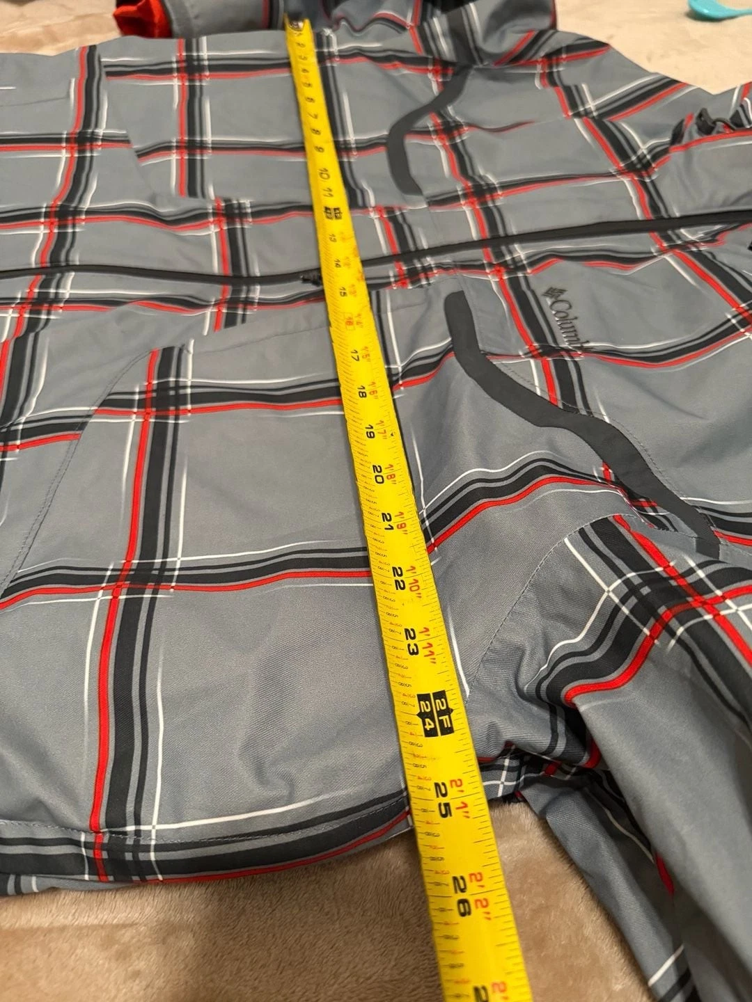 Columbia Whirlibird Interchange 3-in-1 Jacket Grey Plaid XL image 13
