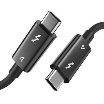 Bkayp Thunderbolt 4 Cable, 3.3ft USB C to C Cable 240W Fast 3.3FT, black 