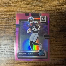 2022 Donruss Optic Pink John Metchie III #217 Rookie RC Houston Texans