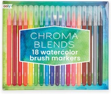Chroma Blends Watercolor Brush Markers Pens for Writing Hand Lettering School