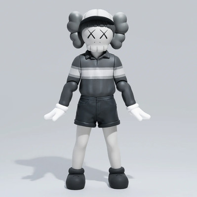 KAWS Chul-Su Figure Monotone 15'' Vinyl   NEU & OVP   NFC Authentifizierung