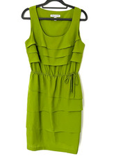 Layered Dress 8 Petite Elastic Waist Preppy Party Summer Flirty Flowy Date Night