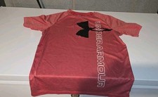 Under Armour HeatGear Youth XL Red Black Short Sleeve T-shirt