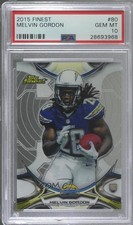 2015 Topps Finest Melvin Gordon #80 PSA 10 GEM MT 0a1