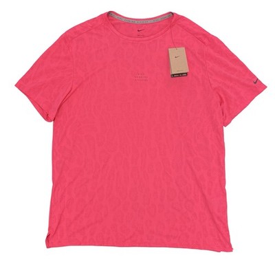 Nike Rise 365 Running Division Dri-FIT Shirt Size L Aster Pink FZ0613-629