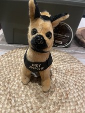 Los Angels County Coroner Memorial Stuffed Dog. Indy. Line Of Duty 2003-2018Rare