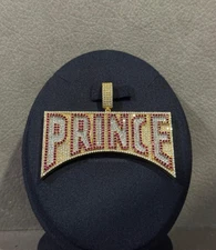 Customized Iced Out Name Plate Hip Hop Pendant Men's Handmade Moissanite Jewelry