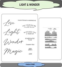 LIGHT  WONDER Stamps and Cutting Dies Scrapbooking DIY Card Making Craft