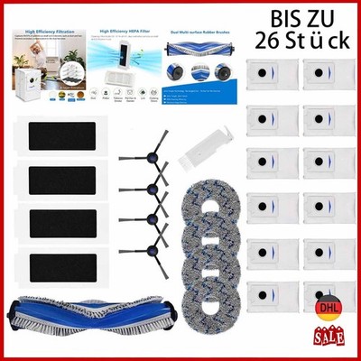Zubehör für ECOVACS DEEBOT T30S Pro/T30S Care/AI Filter Bürsten Beutel Wischtuch