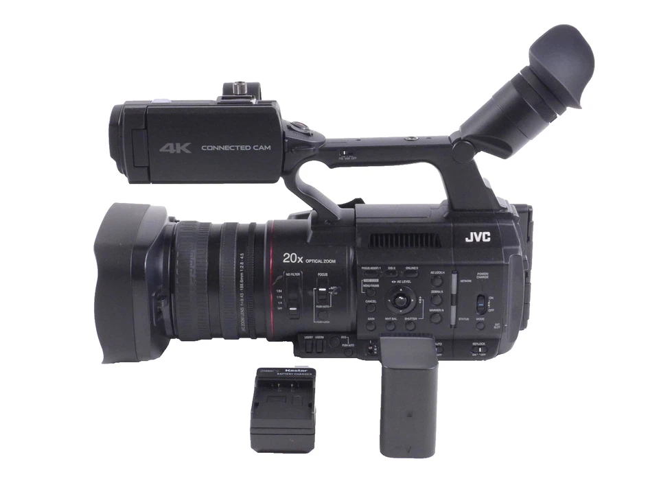 JVC GY-HC500U, 1" CMOS 4K Professional Camcorder, 20x Optical Zoom,  41hrs - Image 2 of 4