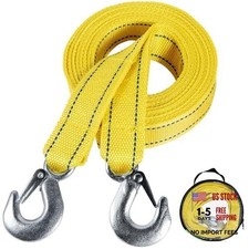 Tow Strap With Hooks Heavy Duty Car Vehicle Emergency Recovery Rope Boat Tow Strap With Hooks Heavy Duty Car Vehicle Emergency Recovery Rope Boat