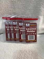 PLASTIC LICENSE HOLDER FISHING  HUNTING LOT OF 5 NEW KINGFISHER MAPS WATERPROOF