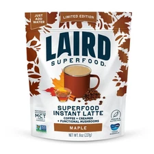 Laird Superfood Instant Latte, Maple, Non-Dairy, Superfood Creamer and Coffee...