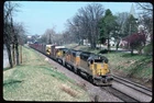 Original Rail Slide - UP Union Pacific 3438+ Webster Groves MO 3-31-1994