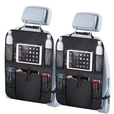 Upgraded Pack Backseat Car Organizer with Touch Screen 1-inch Tablet Holder, 2