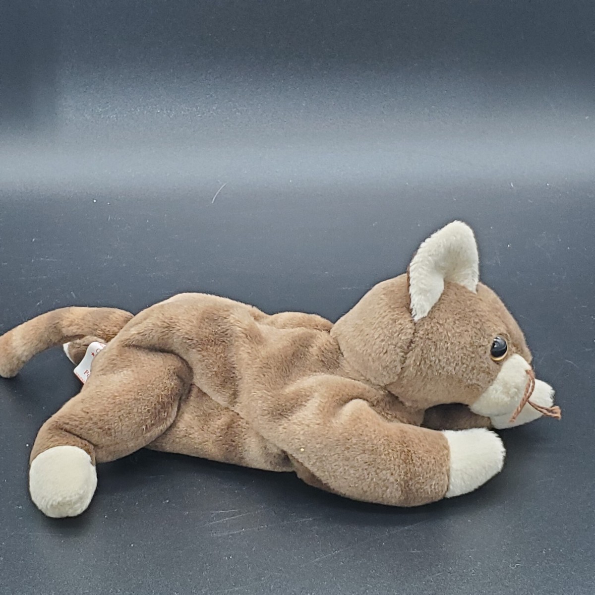 Beanie Babies Ty Original Baby Retired, Pounce the Cat PVC