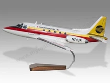 North American Rockwell Sabreliner 60 Continental Airlines Desk Wood Large 1/32