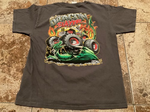 MONSTER TRUCK GRAPHIC T-SHIRT KREG CHRISTENSEN DRAGON SLAYER ( YOUTH M ) - Picture 4 of 7