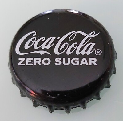 Kronkorken Coca-Cola   Zero Sugar Deutschland Schwarz Schrift weiß 1 Stück KK