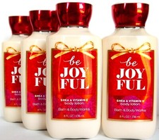 Bath Body Works BE JOYFUL Shea Vitamin E Body Lotion, 8 fl. oz, NEW x 4