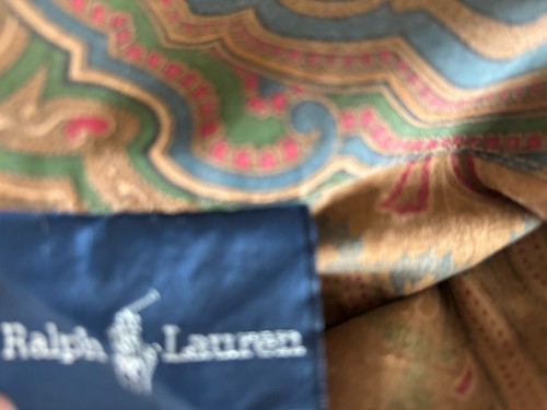 Vintage Ralph Lauren PARKER PAISLEY Pillowcase Standard BROWN, GRN, TEAL, RED - Picture 4 of 8