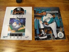 Vintage  1993 MLB Florida Marlins inaugural Year & Charlie Hough magazine
