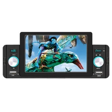 MP5 Player Radio Single 1DIN Car Stereo Video In Dash Units W/7 Colorful Lights