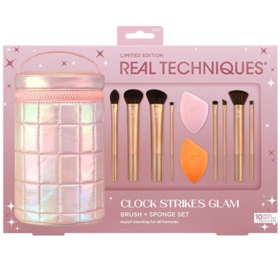 Real Techniques Clock Strikes Glam Brush Set 12-teilig Pinselschwämme