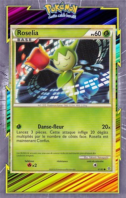  Roselia - HS02:Entfesselung - 61/95 - Französische Pokemon Karte