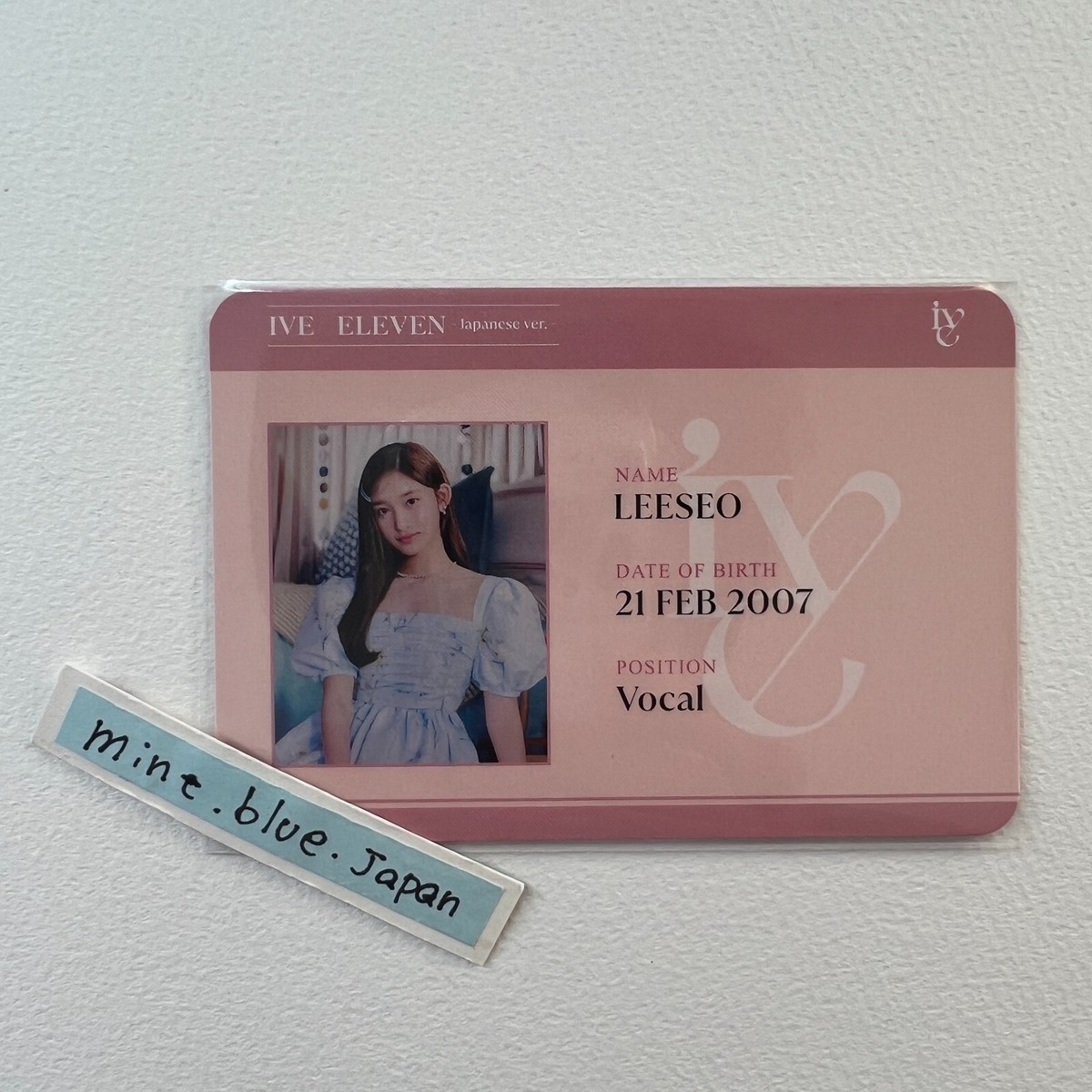 IVE ELEVEN Japanese ver. Tower Records Benefits ID