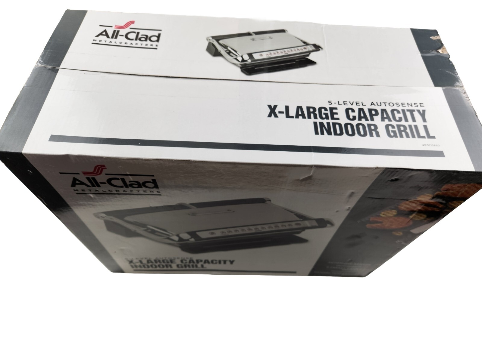 Electric Indoor Grill AllClad XL w 5 Level AutoSense New Sealed Free