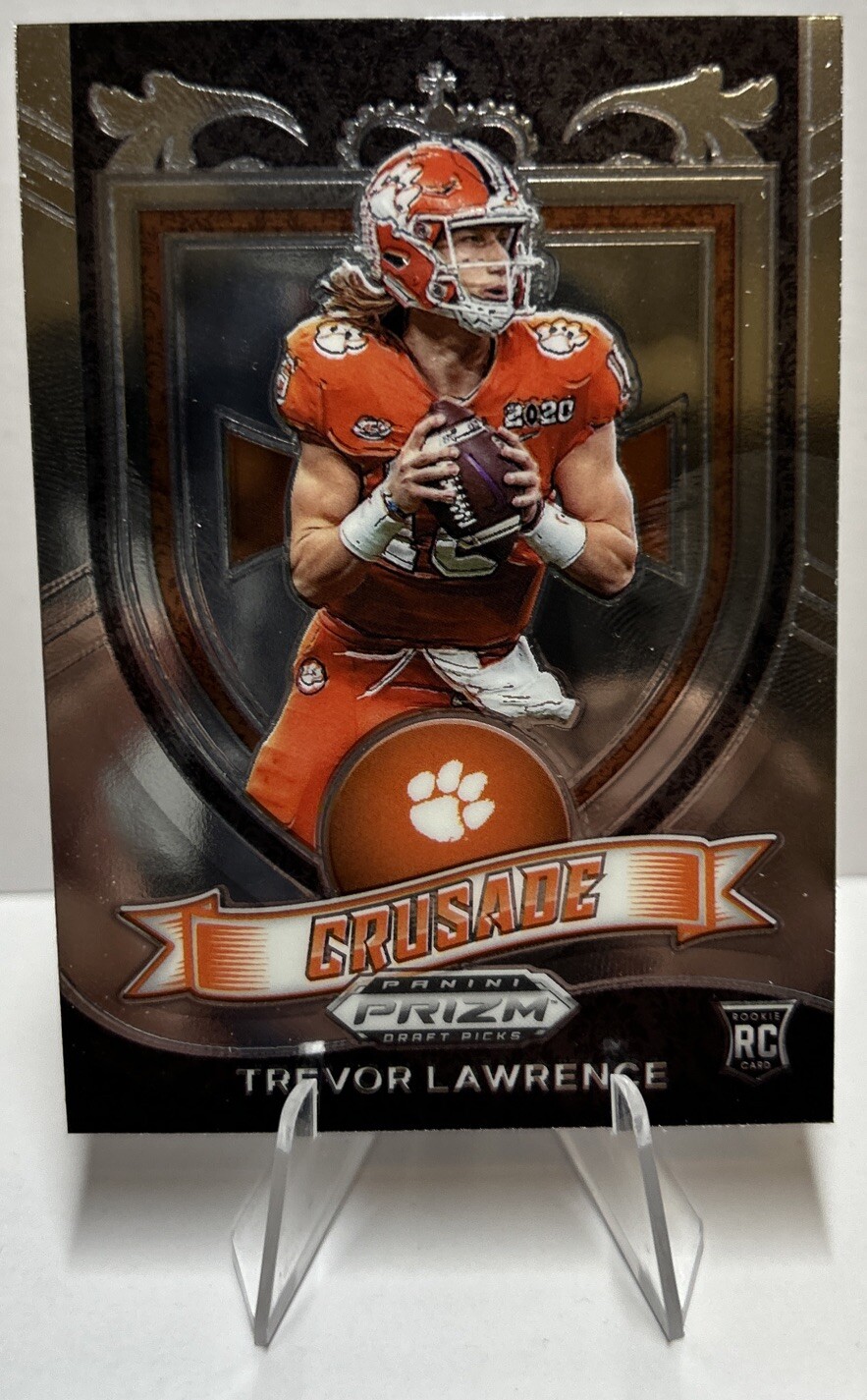 Trevor Lawrence 2021 Panini Prizm Draft Picks Crusade #161 RC Jaguars