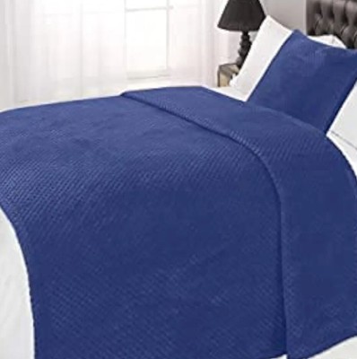 Dreamscene Luxus Waffel Warm Überwurf Sofa oder Bett Blau 150 x 200 cm