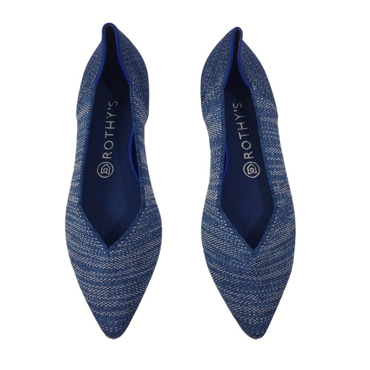 Rothy’s The Point Indigo Heather Women’s size