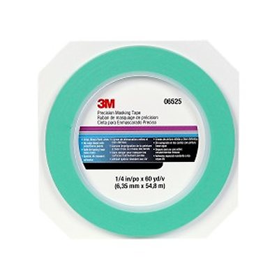 3M 06525 Precision Masking Tape 1/4 inch x 60 yards-1Roll