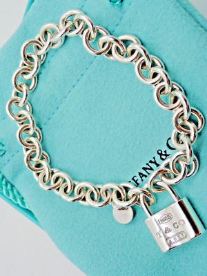 Tiffany & Co. Sterling Silver 1837 Lock Padlock Charm 7