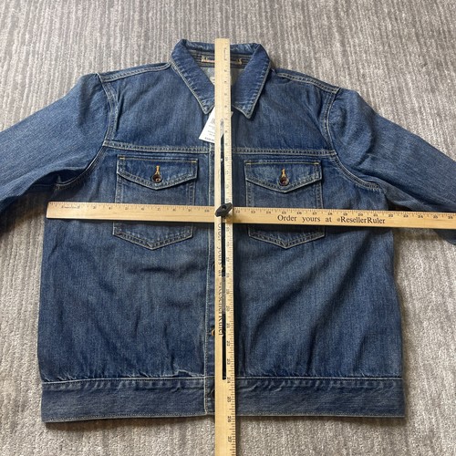 Todd Snyder Jacke Herren Medium Selvedge Denim Trucker Dark Wash Blau Knopf NEU - Bild 7 von 16