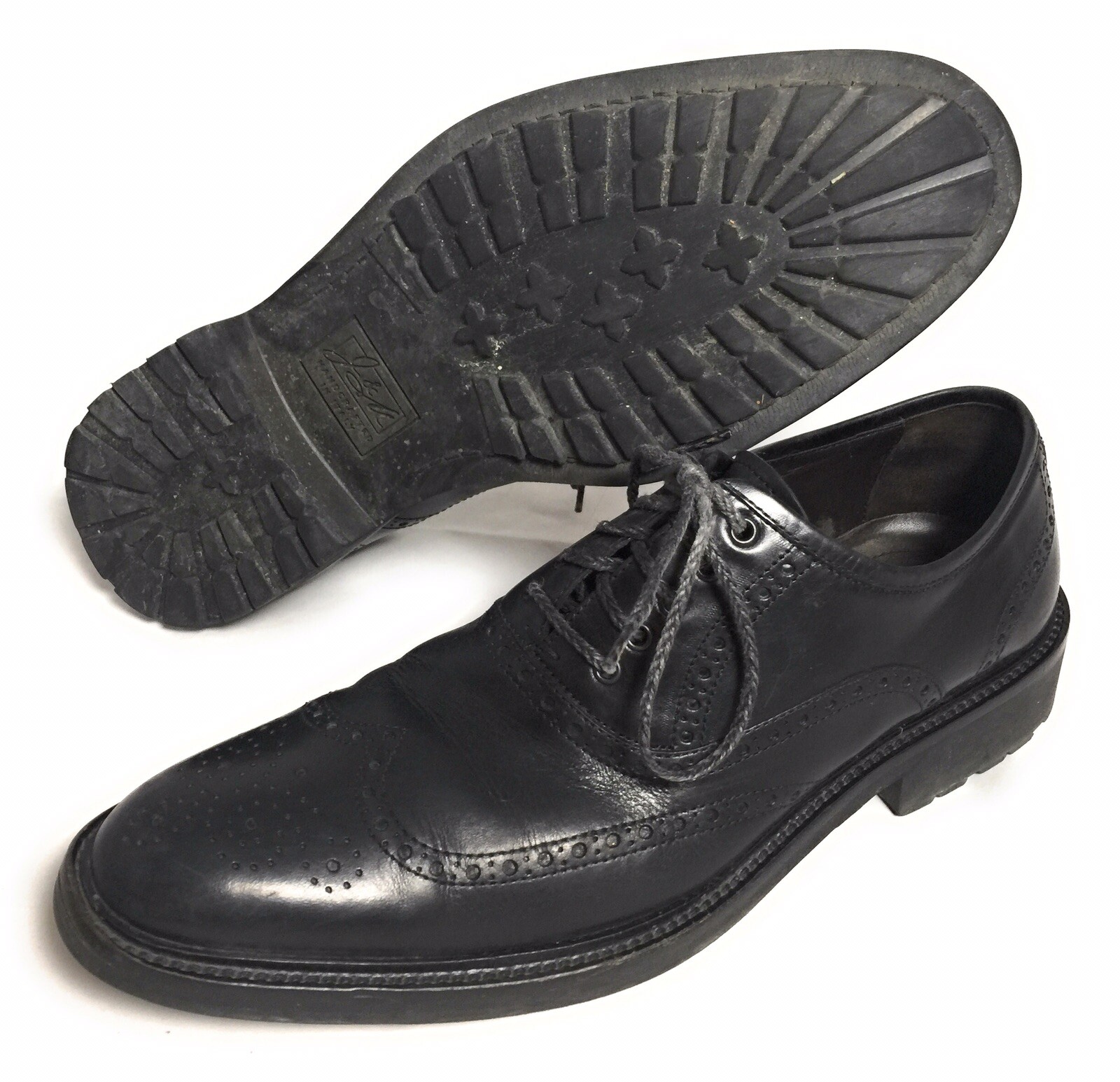 SAOLA Scarpe eleganti Johnston & Murphy uomo 9 5 pelle nera Oxford punta alare Italia